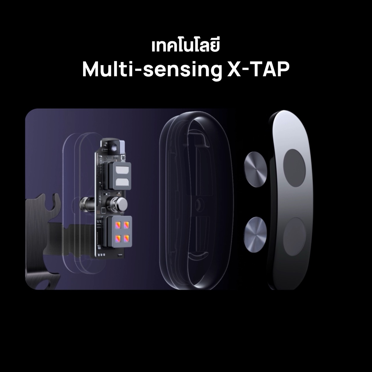 Multi-sensing X-TAP มาพร้อมกับองค์ประกอบหลายอย่าง